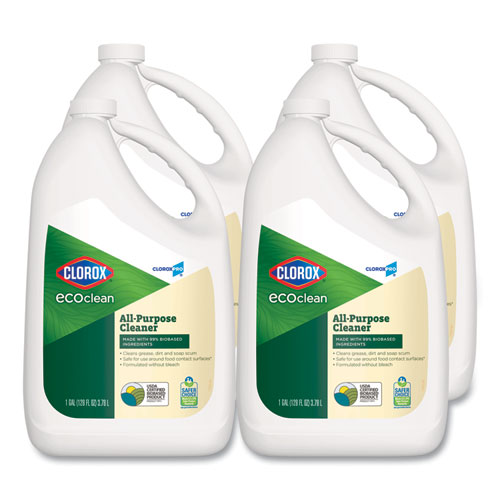 Picture of Clorox Pro EcoClean All-Purpose Cleaner, Unscented, 128 oz Bottle, 4/Carton