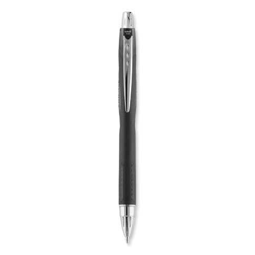 Picture of Jetstream Retractable Hybrid Gel Pen, Bold 1 mm, Black Ink, Black/Silver Barrel