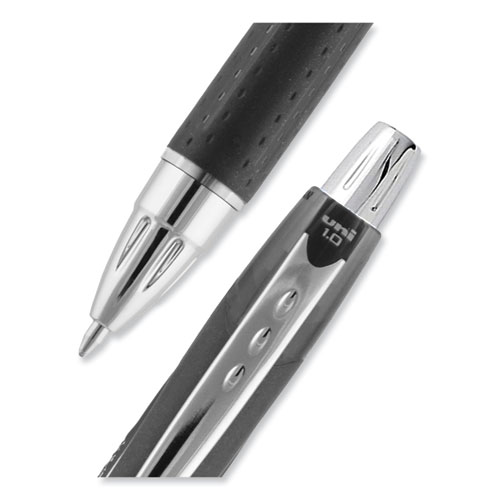 Picture of Jetstream Retractable Hybrid Gel Pen, Bold 1 mm, Black Ink, Black/Silver Barrel