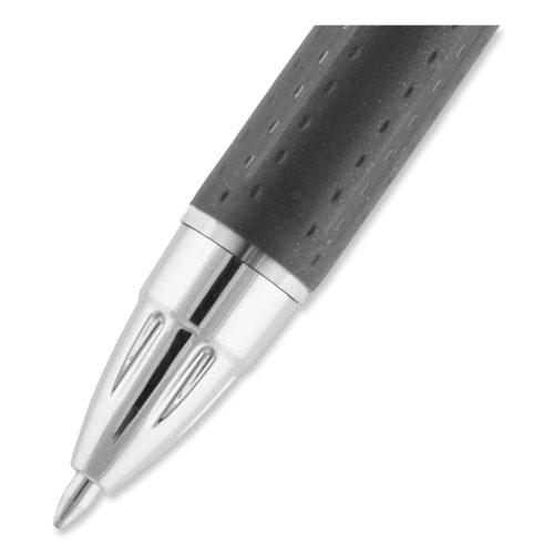 Picture of Jetstream Retractable Hybrid Gel Pen, Bold 1 mm, Black Ink, Black/Silver Barrel