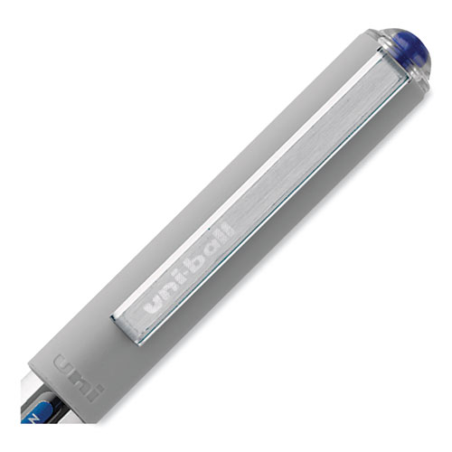 Picture of VISION Roller Ball Pen, Stick, Fine 0.7 mm, Blue Ink, Silver/Blue/Clear Barrel, Dozen