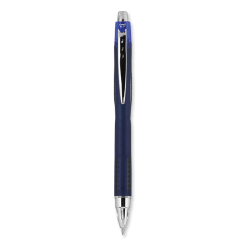 Picture of Jetstream Retractable Hybrid Gel Pen, Fine 0.7 mm, Blue Ink, Blue/Silver Barrel