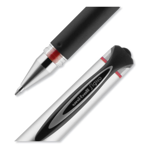 Picture of 207 Impact Gel Pen, Stick, Bold 1 mm, Red Ink, Silver/Black/Red Barrel