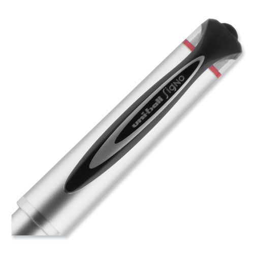 Picture of 207 Impact Gel Pen, Stick, Bold 1 mm, Red Ink, Silver/Black/Red Barrel