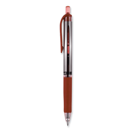 Picture of Signo Gel Pen, Retractable, Medium 0.7 mm, Red Ink, Silver/Red Barrel, Dozen