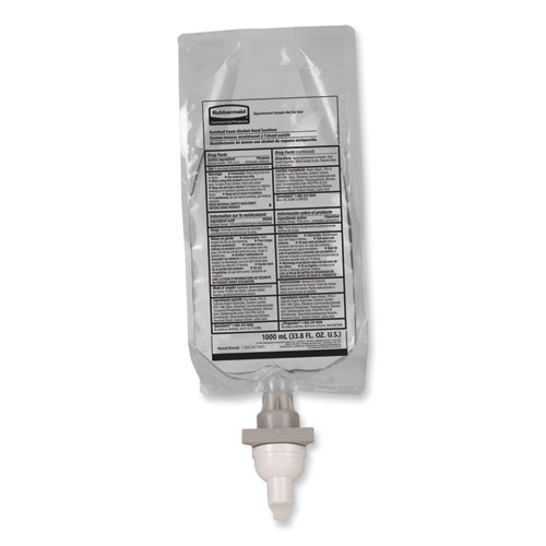 Picture of AutoFoam Refill With Alcohol Foam Hand Sanitizer, Clear, 1,000 mL, Fragrance-Free, 4/Carton