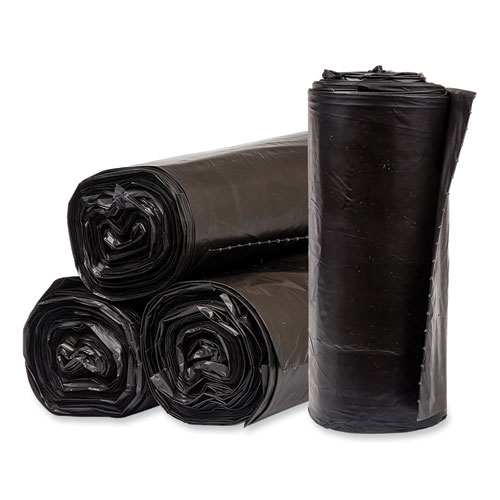 Picture of Eco Strong Plus Can Liners, 40 gal, 1.35 mil, 40 x 46 Black, 100/Carton