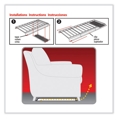 Picture of Under Furniture Air Deflector, 11 x 20 x 1.25, Clear