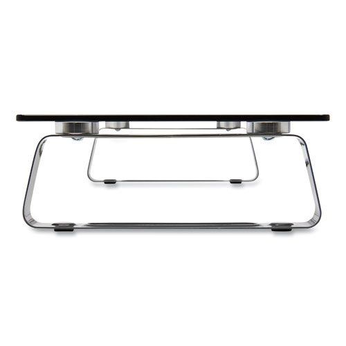 Picture of Universal Glass-Top Monitor Riser, 22" x 8" x 3", Clear, Supports 3.9 lbs