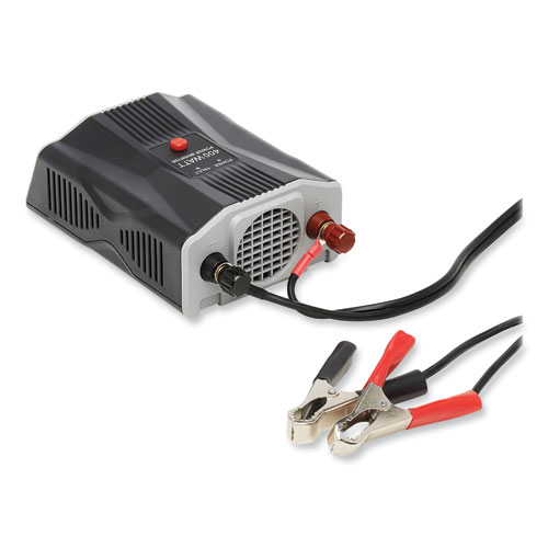 Picture of PowerVerter Ultra-Compact Car Inverter, 400 W, Two AC Outlets/Two USB Ports, 3.1 A