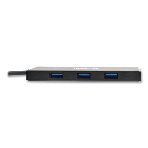 Picture of Ultra-Slim Portable USB 3.0 SuperSpeed Hub, 4 Ports, Black