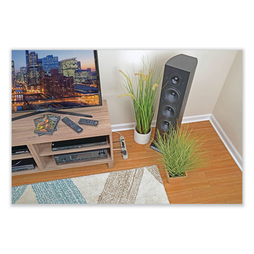 Picture of Protect It! Surge Protector, 6 AC Outlets, 4 ft Cord, 790 J, Light Gray