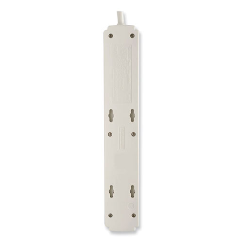 Picture of Protect It! Surge Protector, 6 AC Outlets, 6 ft Cord, 790 J, Light Gray