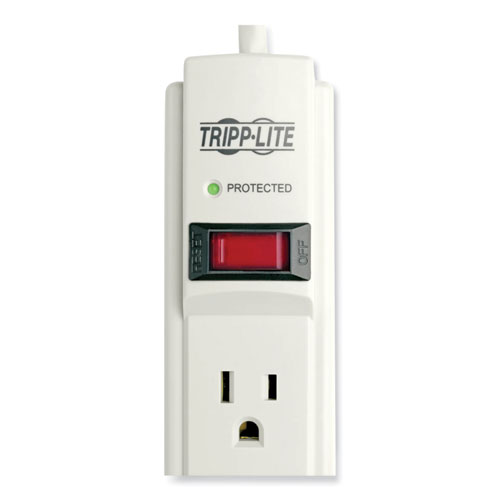 Picture of Protect It! Surge Protector, 6 AC Outlets, 6 ft Cord, 790 J, Light Gray