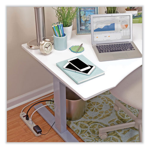 Picture of Protect It! Surge Protector, 6 AC Outlets, 6 ft Cord, 790 J, Gray