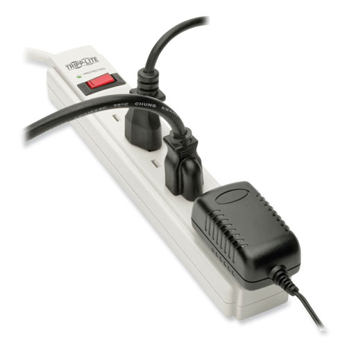 Picture of Protect It! Surge Protector, 6 AC Outlets, 6 ft Cord, 790 J, Gray