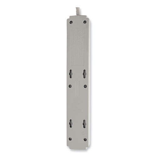 Picture of Protect It! Surge Protector, 6 AC Outlets, 15 ft Cord, 790 J, Light Gray