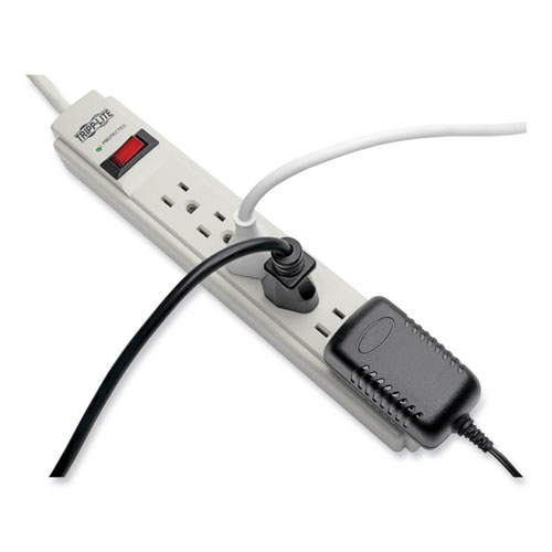 Picture of Protect It! Surge Protector, 6 AC Outlets, 15 ft Cord, 790 J, Light Gray