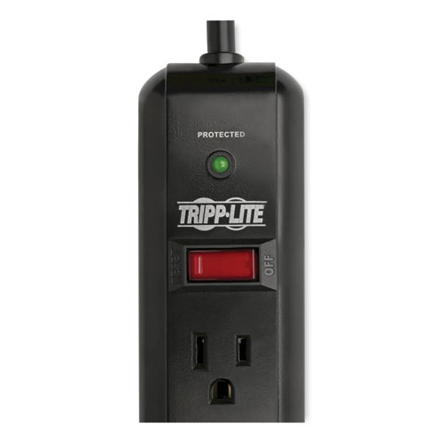 Picture of Protect It! Surge Protector, 7 AC Outlets, 12 ft Cord, 1,080 J, Black