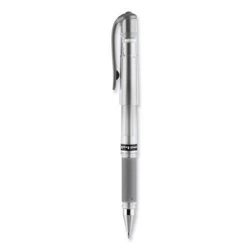 Picture of IMPACT Gel Pen, Stick, Medium 1 mm, Silver Metallic Ink, Silver Barrel