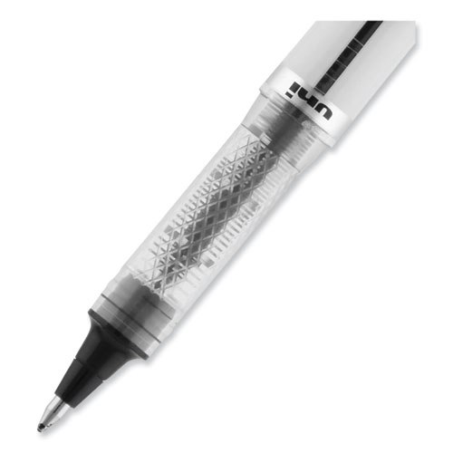 Picture of VISION ELITE Hybrid Gel Pen, Stick, Bold 0.8 mm, Black Ink, White/Black/Clear Barrel