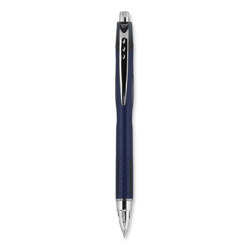 Picture of Jetstream Retractable Hybrid Gel Pen, Fine 0.7 mm, Black Ink, Blue/Silver Barrel