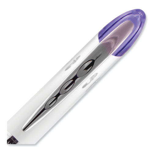 Picture of VISION ELITE Hybrid Gel Pen, Stick, Bold 0.8 mm, Violet Ink, White/Violet/Clear Barrel