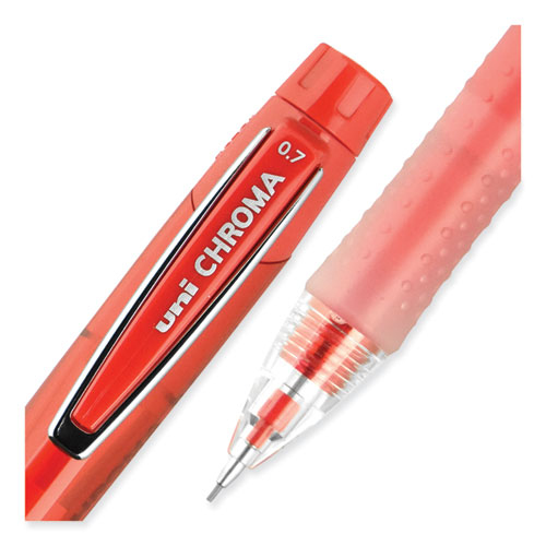 Picture of Chroma Mechanical Pencil, 0.7 mm, HB (#2), Black Lead, Red Barrel, Dozen