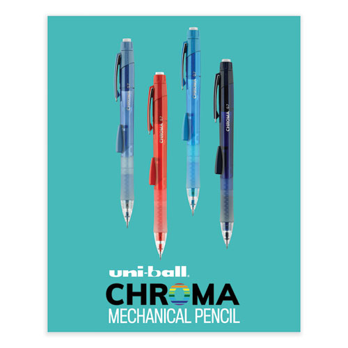 Picture of Chroma Mechanical Pencil, 0.7 mm, HB (#2), Black Lead, Red Barrel, Dozen