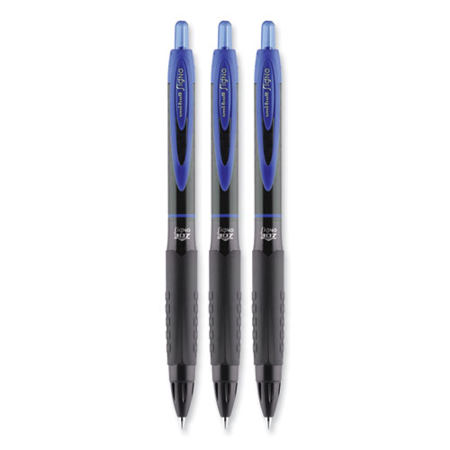 Picture of 307 Gel Pen, Retractable, Medium 0.7 mm, Blue Ink, Blue Barrel, 3/Pack