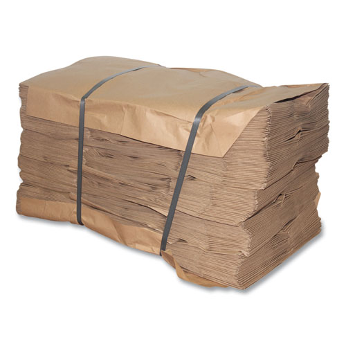 Picture of Kraft Paper Bags, Natural Kraft Flat Handles, 13" x 7" x 17", Natural, 250/Carton