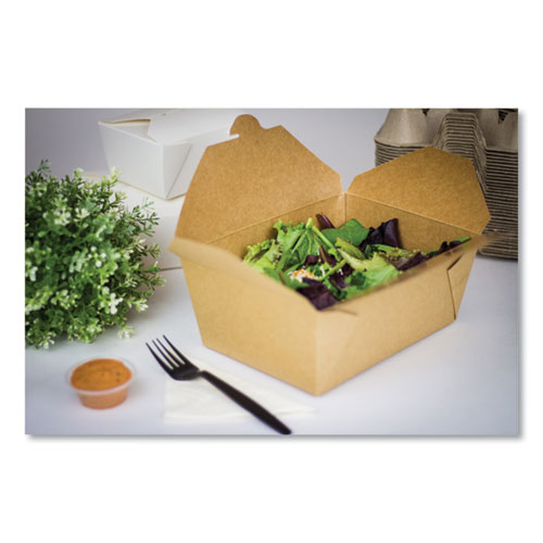 Picture of Reclosable Kraft Take-Out Box, 110 oz, Paper, 160/Carton