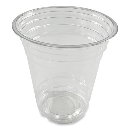 Picture of Clear Plastic Cold Cups, Squat, 12 oz, PET, 1,000/Carton