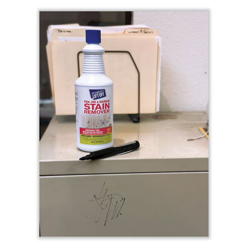 Picture of Lift Off #3: Pen, Ink and Marker Graffiti Remover, 32 oz Pour Bottle, 6/Carton
