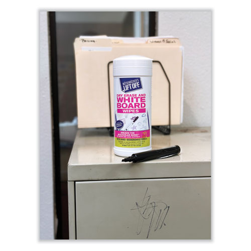 Picture of Dry Erase Cleaner Wipes, 7 x 12, 40/Canister