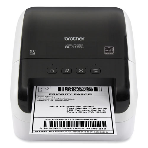 Picture of QL-1100C Wide Format Professional Label Printer, 69 Labels/min Print Speed, 5.9 x 8.7 x 6.7