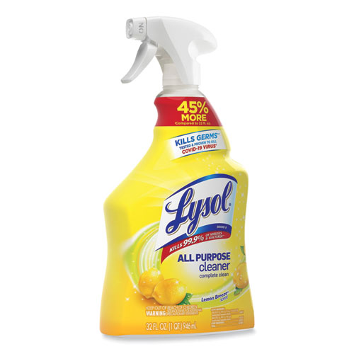 Picture of Ready-to-Use All-Purpose Cleaner, Lemon Breeze, 32 oz Spray Bottle, 12/Carton