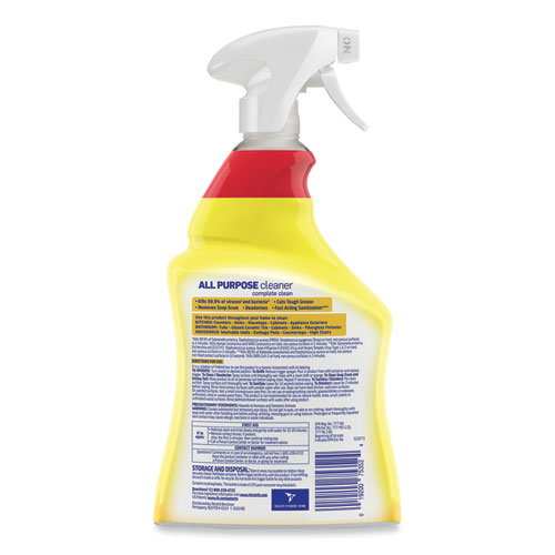 Picture of Ready-to-Use All-Purpose Cleaner, Lemon Breeze, 32 oz Spray Bottle, 12/Carton