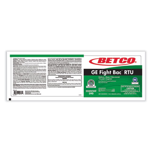 Picture of GE Fight Bac RTU Disinfectant, Fresh Scent, 1 gal Bottle