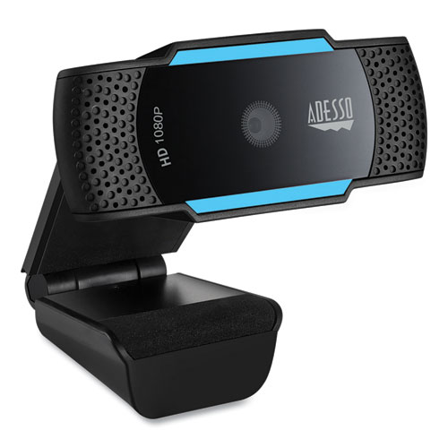 Picture of CyberTrack H5 1080P HD USB AutoFocus Webcam with Microphone, 1920 Pixels x 1080 Pixels, 2.1 Mpixels, Black