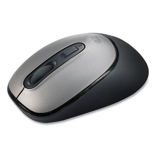 Picture of iMouse A10 Antimicrobial Wireless Mouse, 2.4 GHz Frequency/30 ft Wireless Range, Left/Right Hand Use, Black/Silver