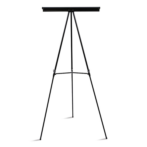 Picture of Telescoping Tripod Display Easel, Adjusts 35" to 64" High, Metal, Black