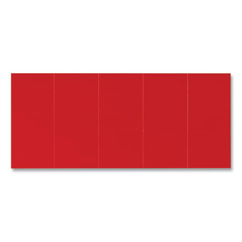 Picture of Dry Erase Magnetic Tape Strips, 0.88 x 2, Red, 25/Pack