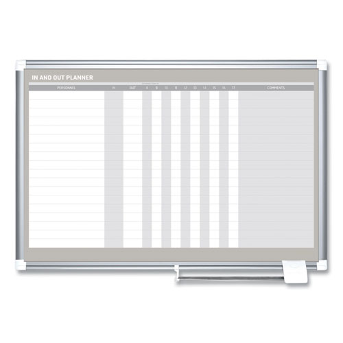 In-Out+Magnetic+Dry+Erase+Board%2C+36+x+24%2C+White+Surface%2C+Silver+Aluminum+Frame