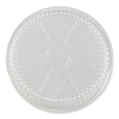 Picture of Round Aluminum To-Go Container Lids, Dome Lid, 7", Clear, Plastic, 500/Carton
