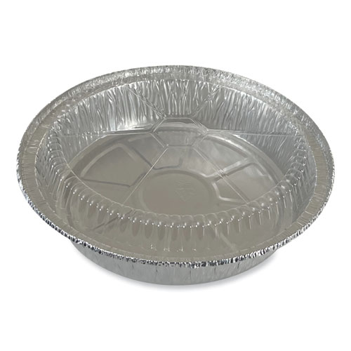 Picture of Round Aluminum To-Go Container Lids, Dome Lid, 9", Clear, Plastic, 500/Carton