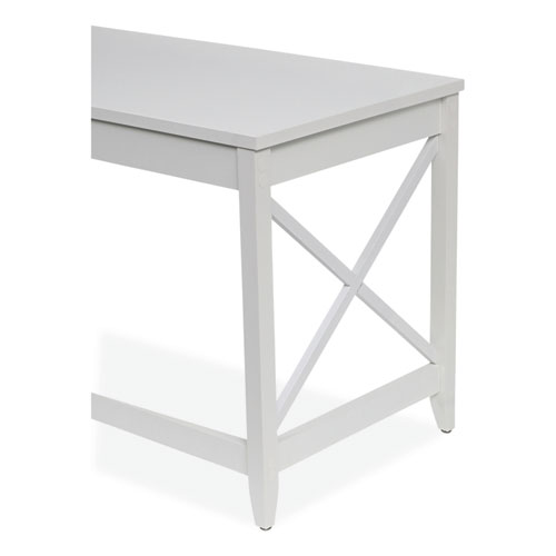 Picture of L-Shaped Farmhouse Desk, 58.27" x 58.27" x 29.53", White