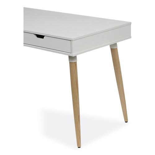 Picture of Scandinavian Writing Desk, 47.24" x 23.62" x 29.53", White/Beigewood