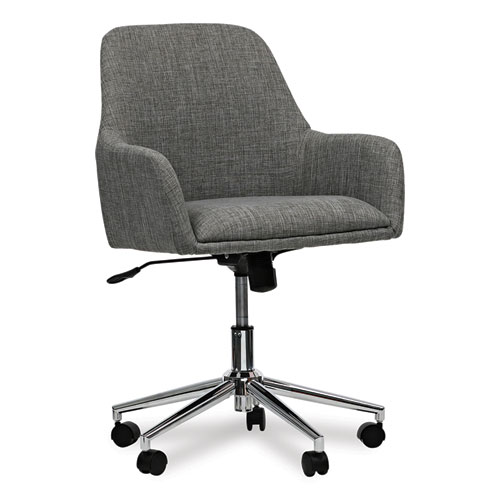 Picture of Mid-Century Task Chair, Supports Up to 275 lb, 18.9" to 22.24" Seat Height, Gray Seat, Gray Back