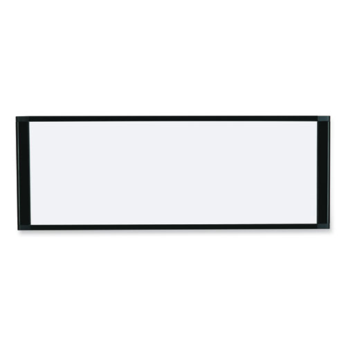 Picture of Cubicle Workstation Dry Erase Board, 36 x 18, White Surface, Black Aluminum Frame